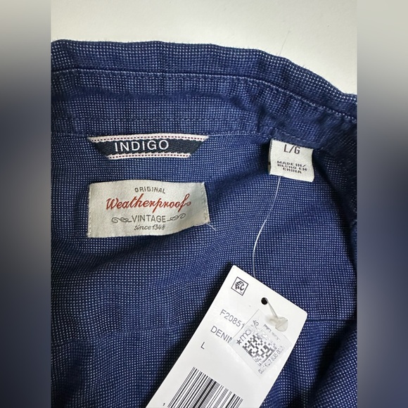 NEW Weatherproof Vintage Shirt Mens Sz L Button Down Long Sleeve Casual Pocket - Picture 10 of 11